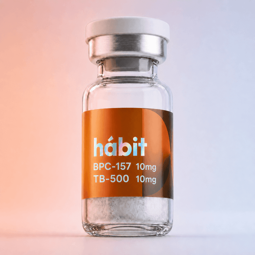 BPC-157 + TB-500 20mg research peptide vial — Pentadecapeptide / thymosin β-4 fragment blend
