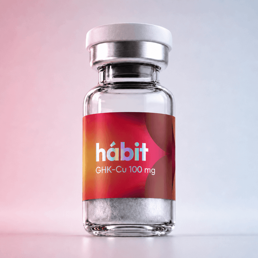 GHK-Cu 100mg research peptide vial — Copper tripeptide-1